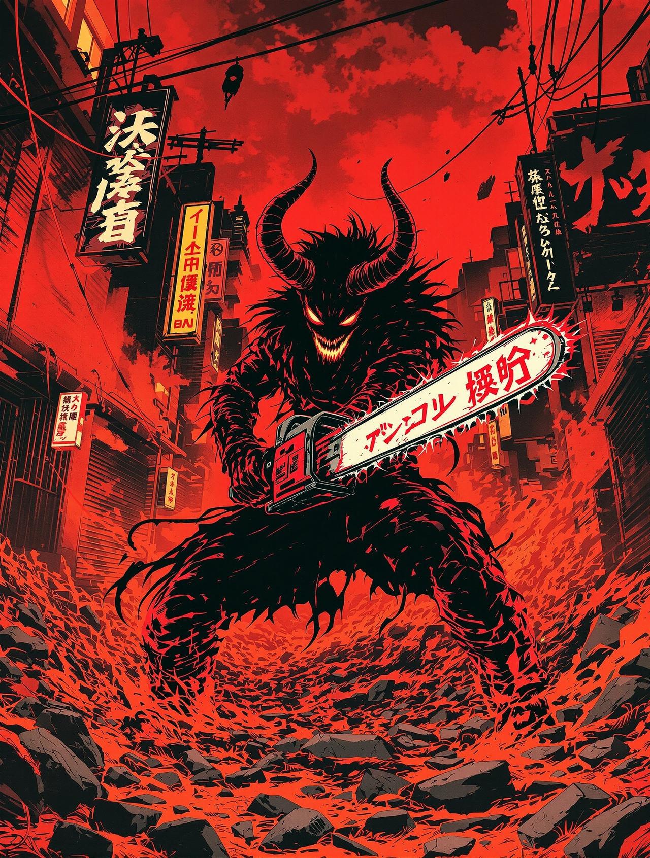 涩涩动漫 - 电锯人 电锯人 - 黑暗、奇幻漫画封面